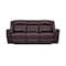 Armen Living Marcel Manual Reclining 2 Piece Sofa and Recliner Set in Dark Brown Leather SETMCBR2PC - alternate 3